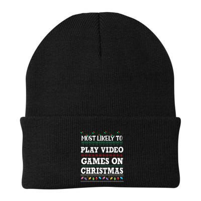 Most Likely to play video games Ugly Christmas Sweater  Beanie