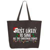 Most Likely To Sing All The Christmas Songs Family Matching 25L Jumbo Tote