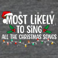 Most Likely To Sing All The Christmas Songs Family Matching Wool Snapback Cap