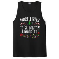 Most Likely To Be SantaS Favorite Funny Christmas Family Matching Cute Christ PosiCharge Competitor Tank