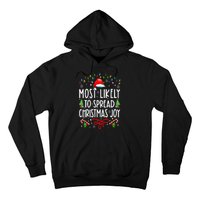 Most Likely To Spread Christmas Joy Family Matching Pajamas Hoodie