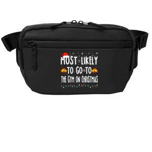 Most Likely To Go To Gym On Christmas Bodybuilding Xmas Gym Crossbody Pack