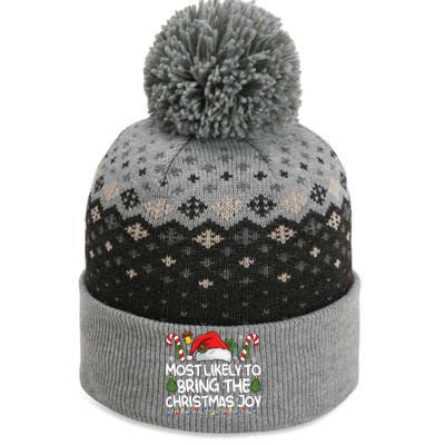 Most Likely To Bring The Christmas Joy Matching Christmas The Baniff Cuffed Pom Beanie