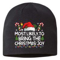 Most Likely To Bring The Christmas Joy Matching Christmas Sustainable Beanie