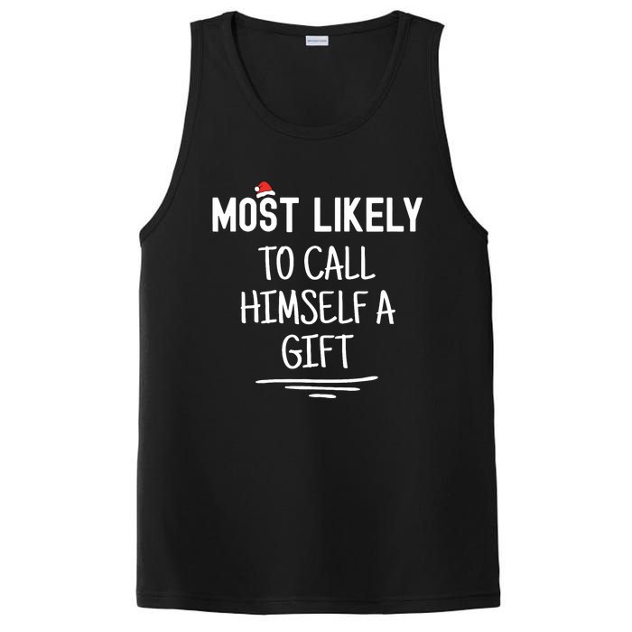 Most Likely To Call Himself A Gift Matching Family Xmas PosiCharge Competitor Tank