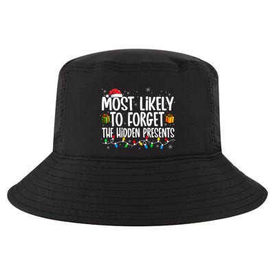 Most Likely To Forget The Hidden Presents Family Christmas Cool Comfort Performance Bucket Hat