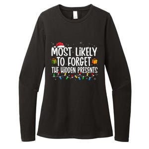 Most Likely To Forget The Hidden Presents Family Christmas Womens CVC Long Sleeve Shirt