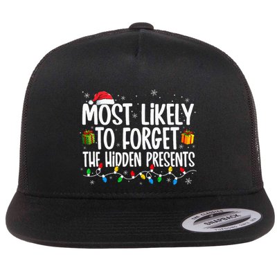 Most Likely To Forget The Hidden Presents Family Christmas Flatbill Hat