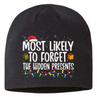 Most Likely To Forget The Hidden Presents Family Christmas Sustainable Beanie