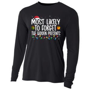 Most Likely To Forget The Hidden Presents Family Christmas Cooling Performance Long Sleeve Crew