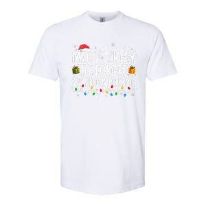 Most Likely To Forget The Hidden Presents Family Christmas Softstyle CVC T-Shirt