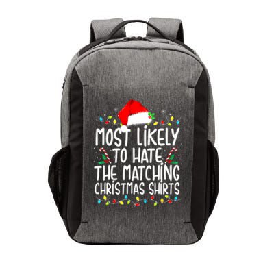 Most Likely To Hate Matching Christmas Family Matching Vector Backpack