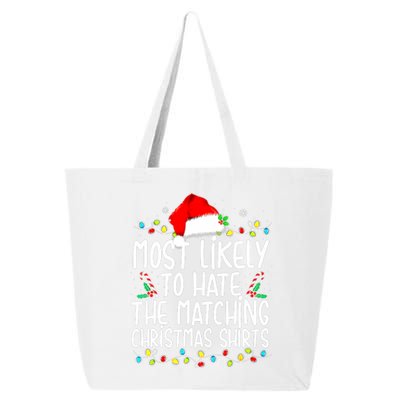 Most Likely To Hate Matching Christmas Family Matching 25L Jumbo Tote