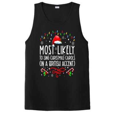 Most Likely To Sing Christmas Carols In A British Accent PosiCharge Competitor Tank