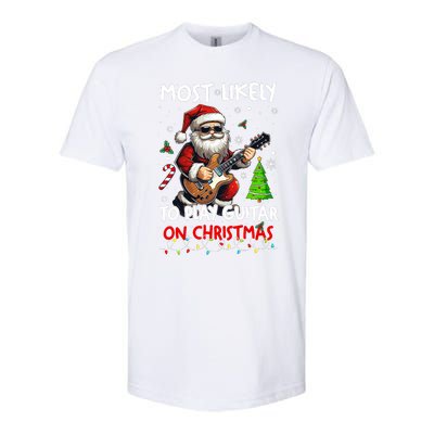 Most Likely To Play Guitar With Santa Matching Christmas Softstyle CVC T-Shirt