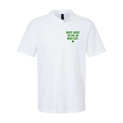 Most Likely To Do An Irish Exit Funny St Patrick's Day Polo