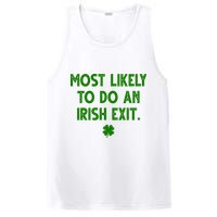 Most Likely To Do An Irish Exit Funny St Patrick's Day PosiCharge Competitor Tank