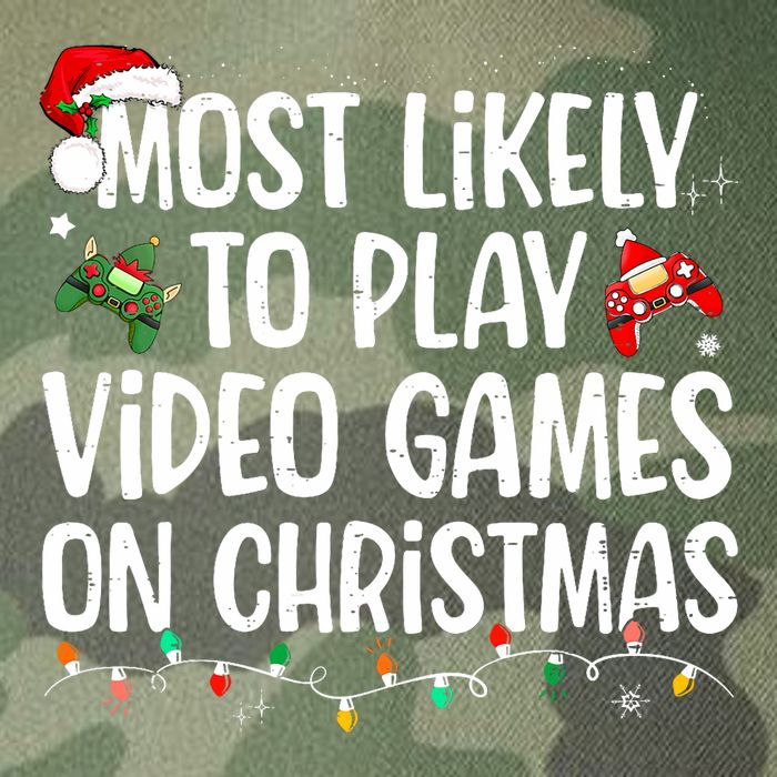 Most Likely To Play Video Games On Christmas Family Matching Legacy Tie Dye Trucker Hat