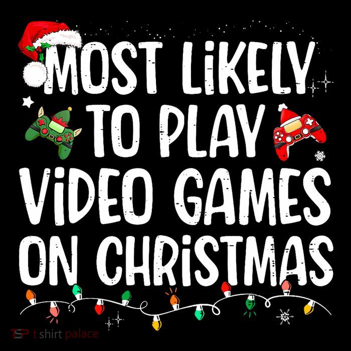 Most Likely To Play Video Games On Christmas Family Matching Flexfit Unipanel Trucker Cap