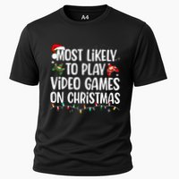 Most Likely To Play Video Games On Christmas Family Matching Performance Shirt