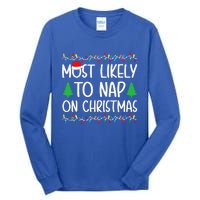 Most Likely To Nap On Christmas for Family  Tall Long Sleeve T-Shirt