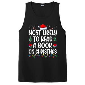 Most Likely To Read A Book On Christmas Matching Family PosiCharge Competitor Tank