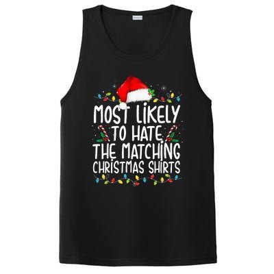 Most Likely To Hate Matching Christmas Funny Family Matching  PosiCharge Competitor Tank