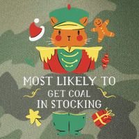 Most Likely To Get Coal In Stocking Christmas Legacy Tie Dye Trucker Hat