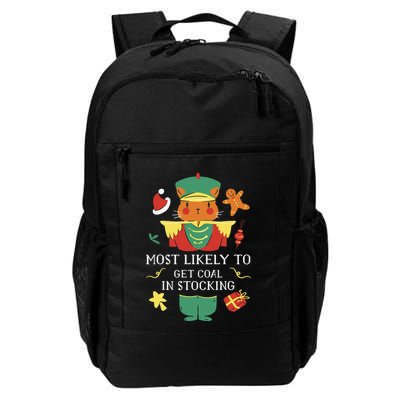 Most Likely To Get Coal In Stocking Christmas Backpack
