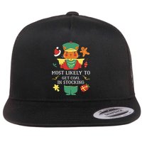 Most Likely To Get Coal In Stocking Christmas Flatbill Hat