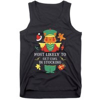 Most Likely To Get Coal In Stocking Christmas Tank Top