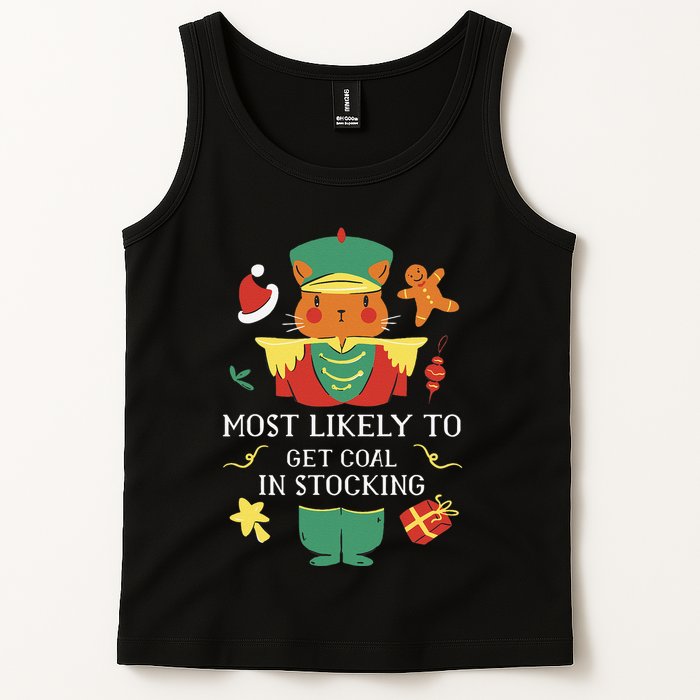 Most Likely To Get Coal In Stocking Christmas Tank Top