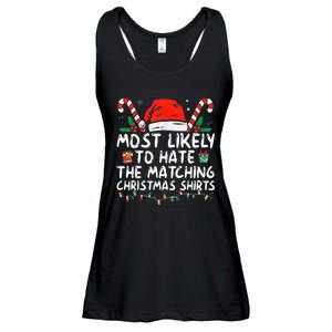 Most Likely To Hate Matching Christmas Funny Family Matching Ladies Essential Flowy Tank