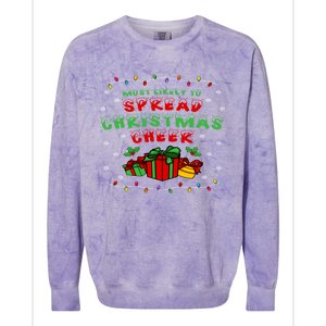 Most Likely To Spread Christmas Cheer Great Gift Colorblast Crewneck Sweatshirt