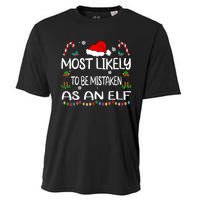 Most Likely To Be Mistaken As An Elf Christmas Family Cooling Performance Crew T-Shirt