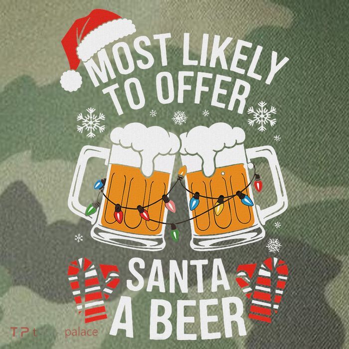 Most Likely To Offer Santa A Beer Christmas Drinking Legacy Tie Dye Trucker Hat