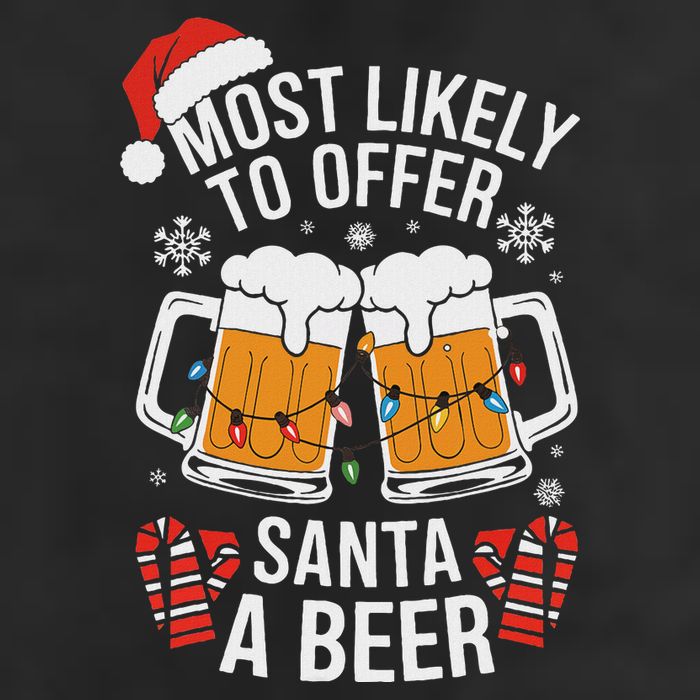 Most Likely To Offer Santa A Beer Christmas Drinking 11oz C Handle Ceramic Mug