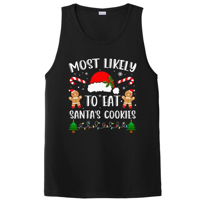 Most Likely To Eat Santa's Cookies Christmas Matching Family PosiCharge Competitor Tank