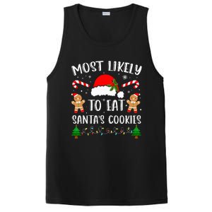 Most Likely To Eat Santa's Cookies Christmas Matching Family PosiCharge Competitor Tank