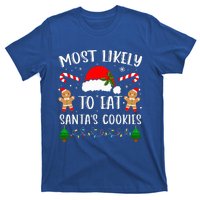 Most Likely To Eat Santa's Cookies Christmas Matching Family T-Shirt