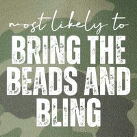 Most Likely To Bring The Beads And Bling Mardi Gras Legacy Tie Dye Trucker Hat