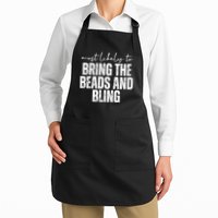 Most Likely To Bring The Beads And Bling Mardi Gras Apron