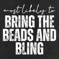 Most Likely To Bring The Beads And Bling Mardi Gras Microfiber Hand Towel