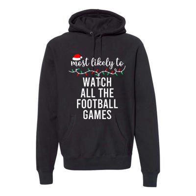 Most Likely To Christmas Matching Family Pajamas Funny Premium Hoodie