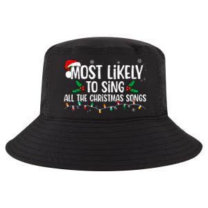 Most Likely To Sing All The Christmas Songs Family Matching Cool Comfort Performance Bucket Hat