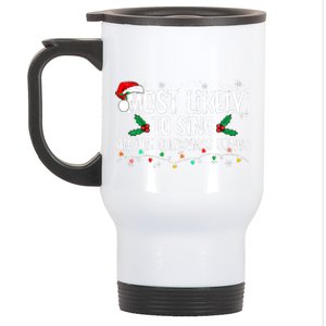 Most Likely To Sing All The Christmas Songs Family Matching Stainless Steel Travel Mug