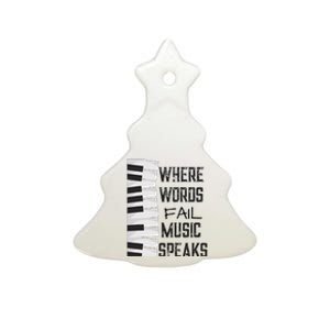 Music Lovers Themed Gift Ceramic Tree Ornament