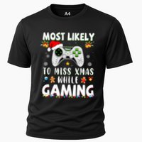 Most Likely To Miss Xmas While Gaming Christmas Matching Performance Shirt