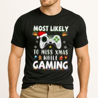 Most Likely To Miss Xmas While Gaming Christmas Matching Performance Shirt