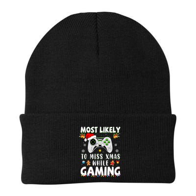 Most Likely To Miss Xmas While Gaming Christmas Matching Beanie